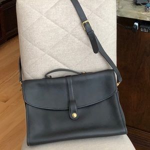 Coach Vintage Briefcase Black Leather